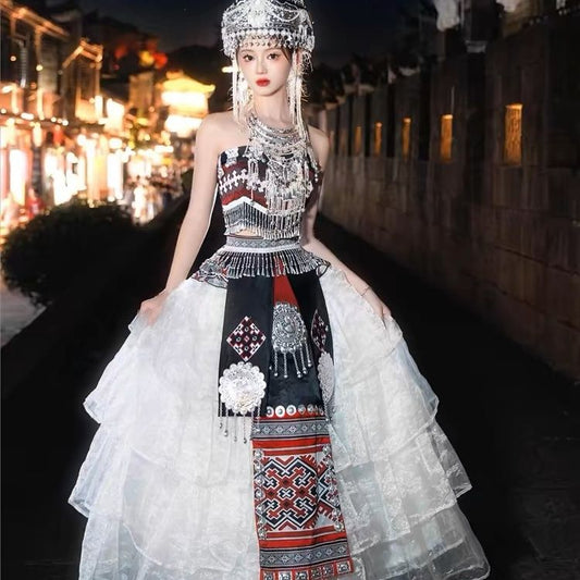 Ethnic Minority Series Wanderlust Portraits Miao Hanfu 40