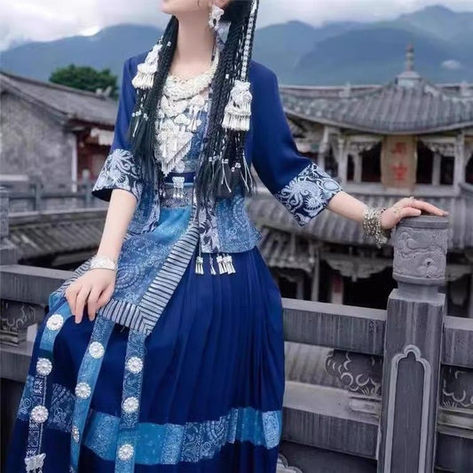 Ethnic Minority Series Wanderlust Portraits Miao Hanfu 48