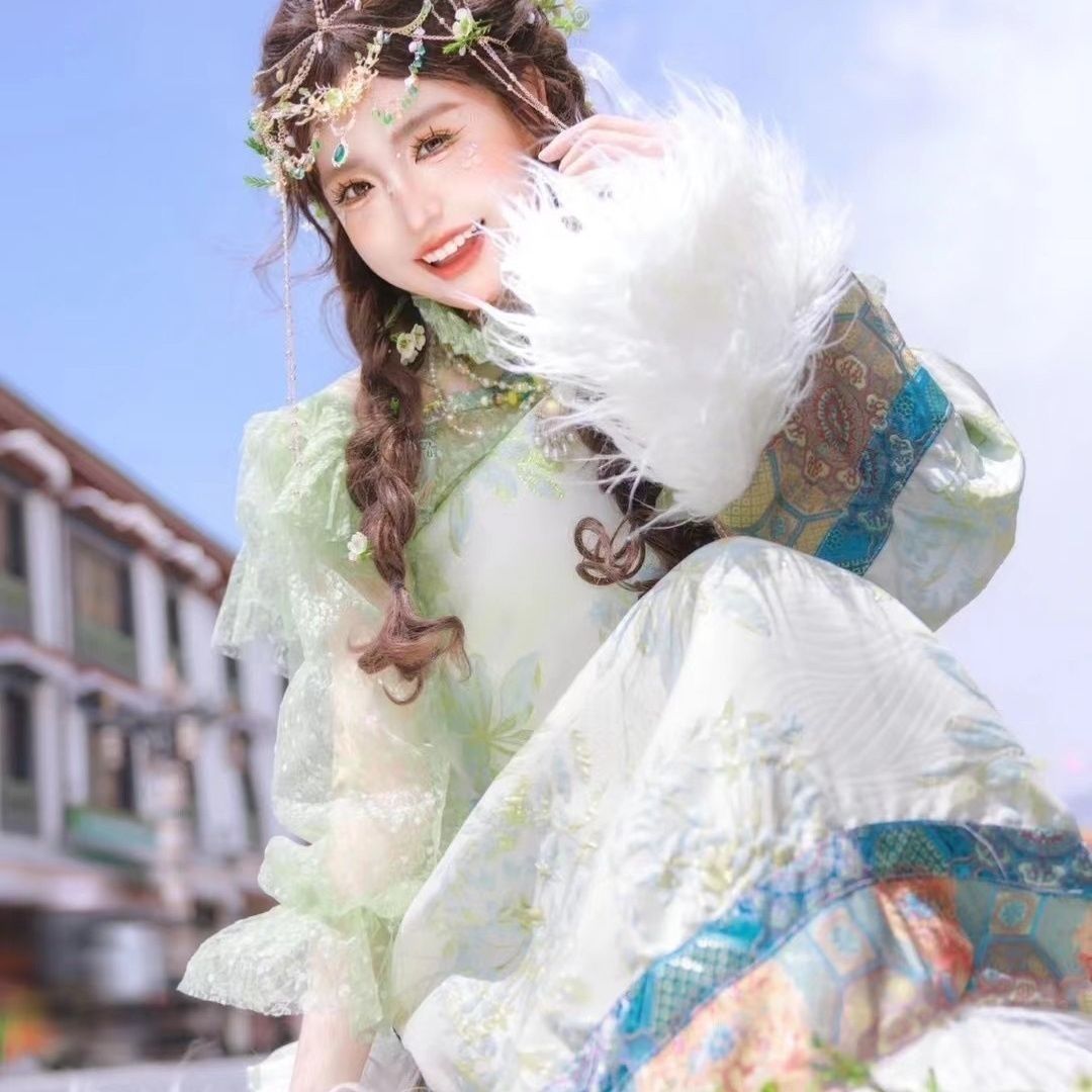 Ethnic Minority Series Wanderlust Portraits Tibetan Hanfu 7
