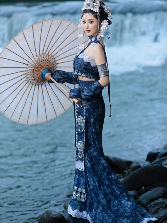 Ethnic Minority Series Wanderlust Portraits Miao Hanfu 55