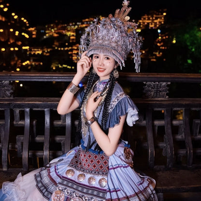 Ethnic Minority Series Wanderlust Portraits Miao Hanfu 54