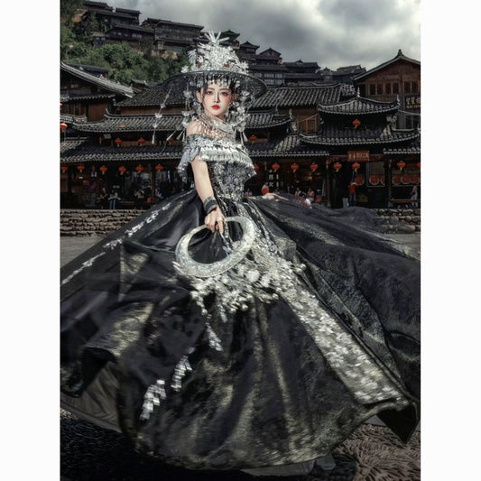 Ethnic Minority Series Wanderlust Portraits Miao Hanfu 35