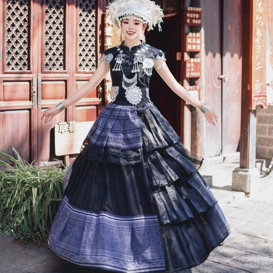 Ethnic Minority Series Wanderlust Portraits Miao Hanfu 25