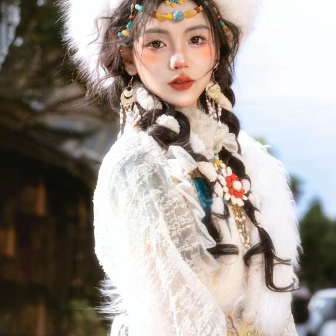 Ethnic Minority Series Wanderlust Portraits Tibetan Hanfu 44