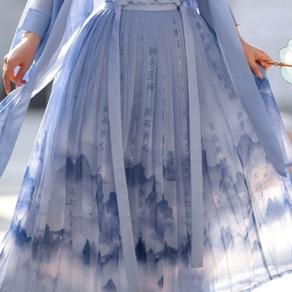 LOOKBOOK SERIES Song Dynasty Blue Hanfu