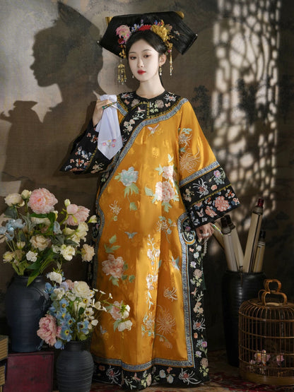 Qing Dynasty Traditional Hanfu Qipao Cheongsam Dress Skirt, gifts for women 2024