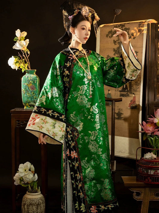 Qing Dynasty Traditional Hanfu Qipao Cheongsam Dress Skirt, gifts for women 2024