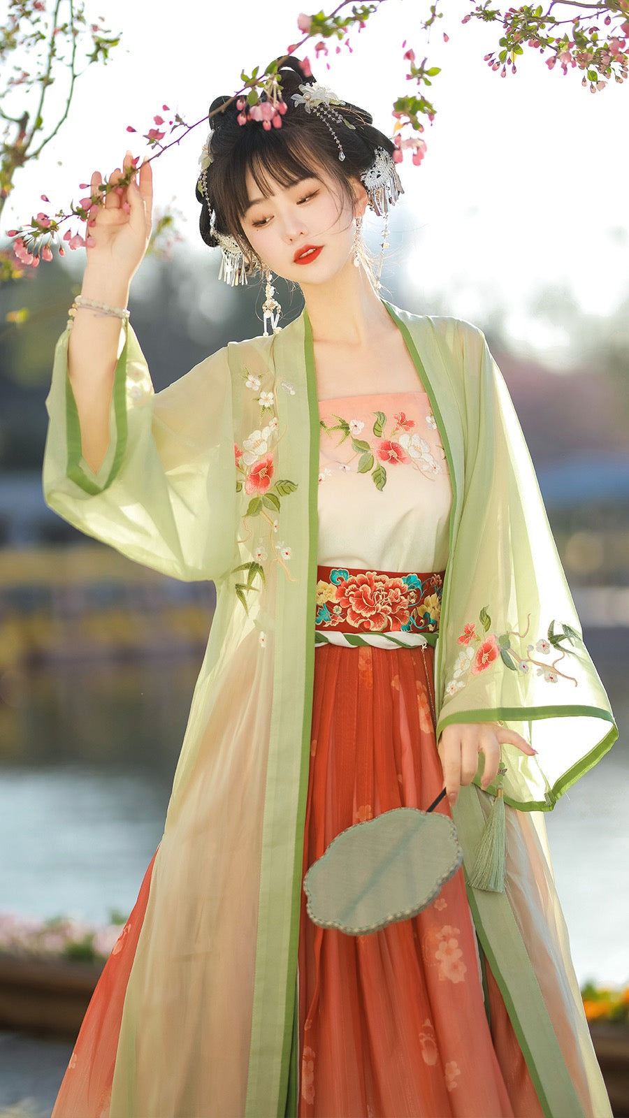 Song Dynasty Traditional Hanfu Qipao Cheongsam Dress Skirt, gifts for women 2024