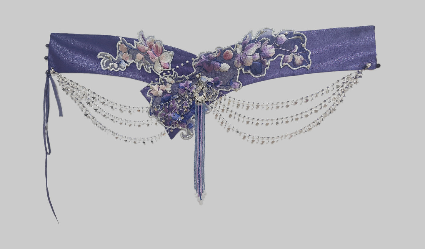 Haute Couture Series Woven Fabric Embroidered Hanfu Qing Huan Violethorn Jin
