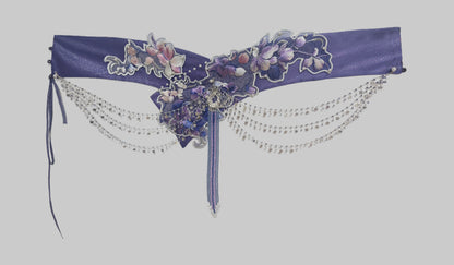 Haute Couture Series Woven Fabric Embroidered Hanfu Qing Huan Violethorn Jin