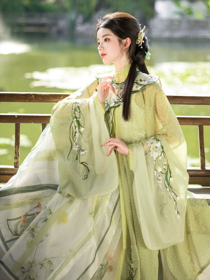 LOOKBOOK SERIES Ming Dynasty Horse Face Skirt Yellow Set