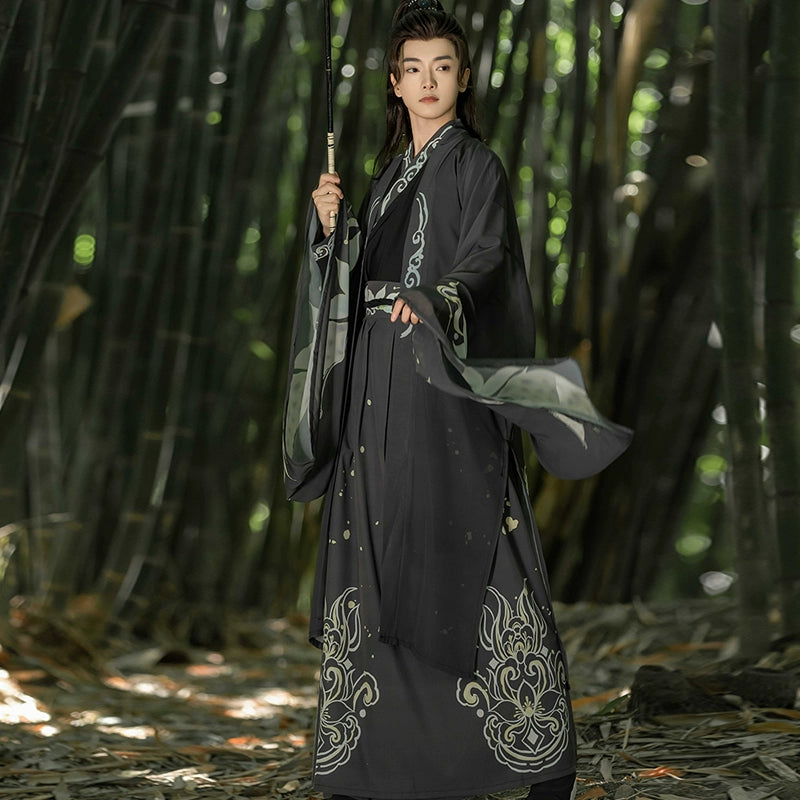 Wei And Jin Dynasty Improved Ancient Costume Unisex Men Hanfu