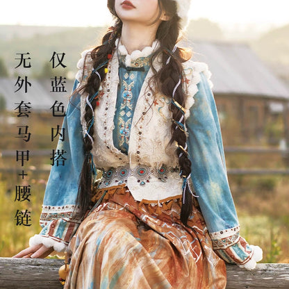 Lookbook Series Ethnic Autumn Hanfu Snow Plains Pray