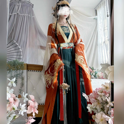 Lookbook Series 2025 Hanfu Surging Black Billow Red