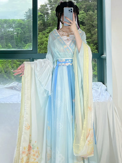 LOOKBOOK SERIES Wei Jin Long-Sleeved Shirt Hanfu