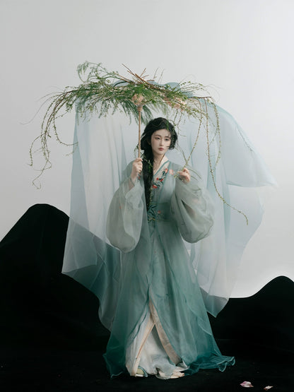 Lookbook Series Summer Autumn Hanfu Drunken Jade