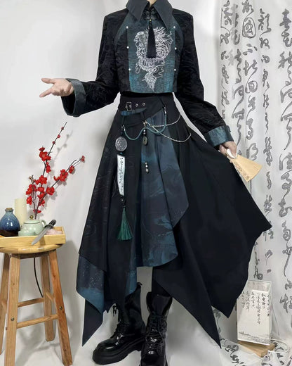 Flower Poetry Unisex Hanfu Whispering Strings