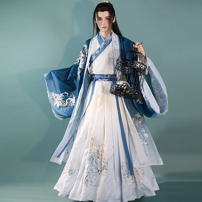 Wei Jin Original Hanfu Men Embroidery Poet