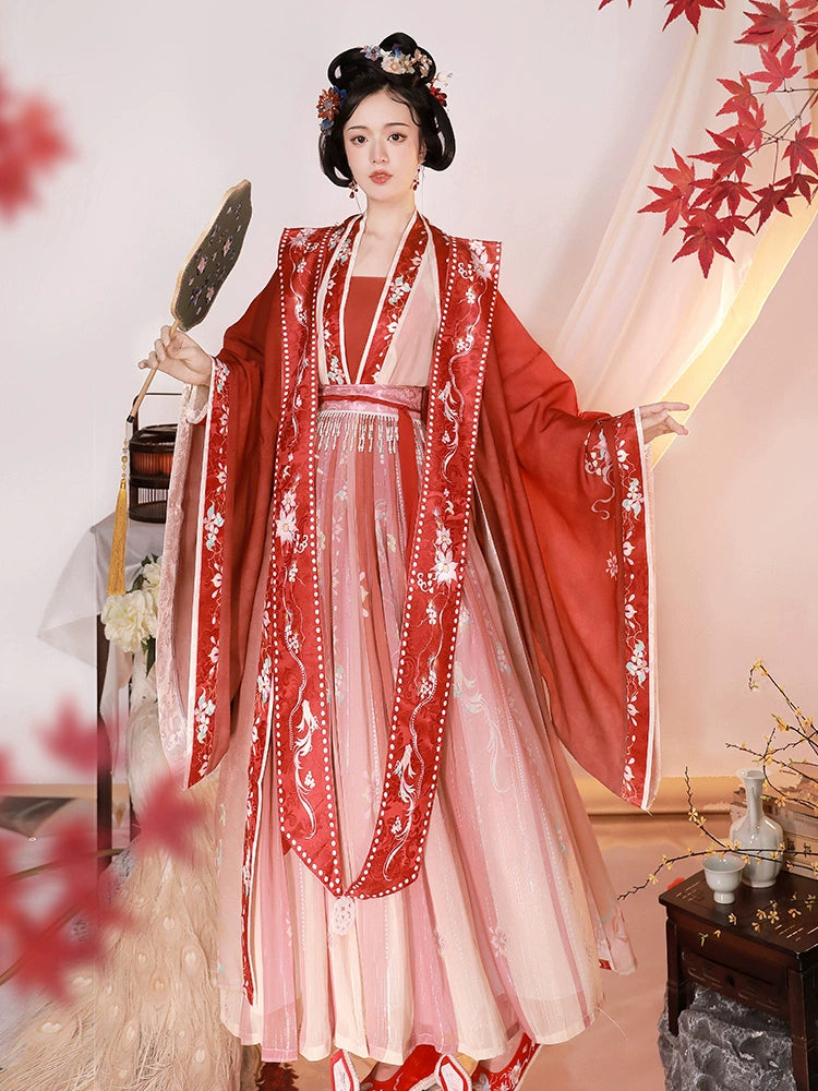 LOOKBOOK SERIES Song Dynasty Red Yellow Hanfu