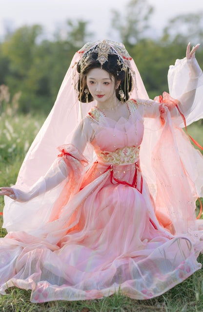 Lookbook Series Tang Hanfu Western Pink Princess