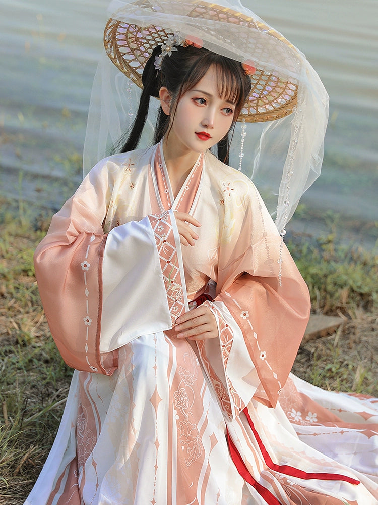 LOOKBOOK SERIES Wei Jin Dynasty Red Blue Hanfu