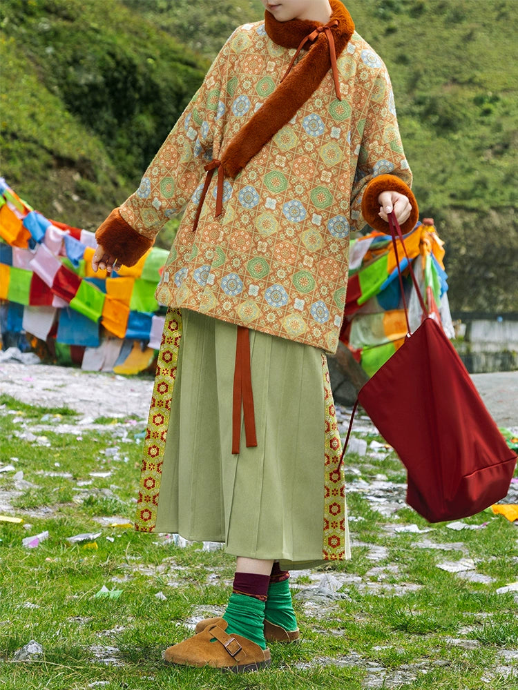 Lookbook Series Palace Wei Jin Dynasty Hanfu Chestnut Syrup