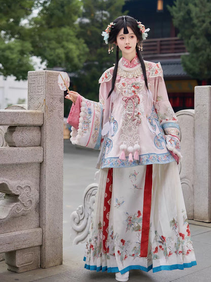 Cloud-Kissing Nature Series Ophio Bloom Qing Hanfu