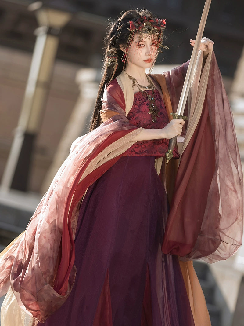 Picks Hype Series Hanfu Crimson Swallowtail