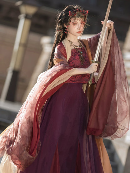 Picks Hype Series Hanfu Crimson Swallowtail