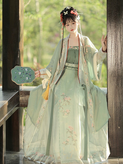 LOOKBOOK SERIES Song Dynasty Green Yellow Hanfu