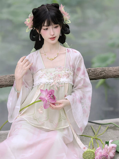 Picks Hype Series Hanfu Lotus Stirring, Fishing Boat Descends