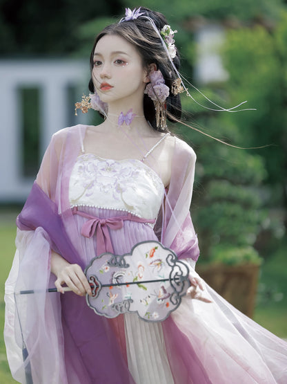 Timeless Fragrance Series Butterfly Feather Colorful Clothes Hanfu