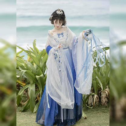 Lookbook Series Wei Jin Hanfu Embroidery Dress Jade Snow