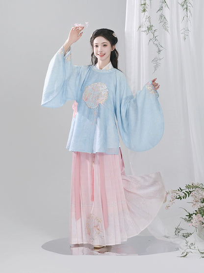 Hanshang Hualian Ming Modern Hanfu Jacket Skirt