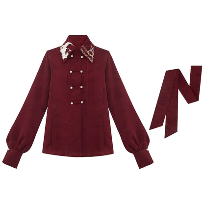 Shan Yuan Ye Hong Mei Se : Montyard Mume Rouge