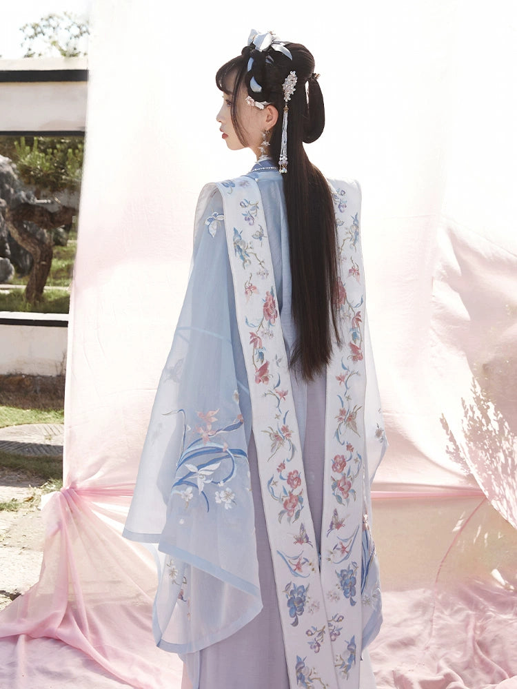 Qinghe Yi : Verdant Syntax-Large Sleeve Shirt+Ceremonial Cape
