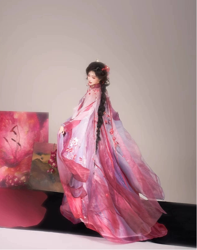 Ethereal Dreamscape Series Supreme Hanfu-Ashenblush
