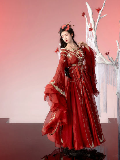 Daily Series Lycoris Hezi Skirt Hanfu Wei Jin Dress