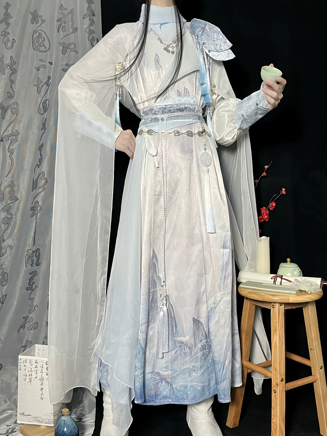 Lookbook Series Flower Poetry Unisex Boy Hanfu