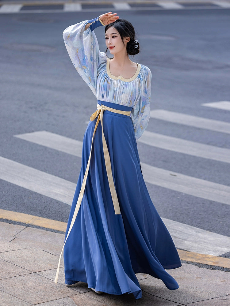 Lookbook Series Dreams Modern Hanfu Pleated Skirt