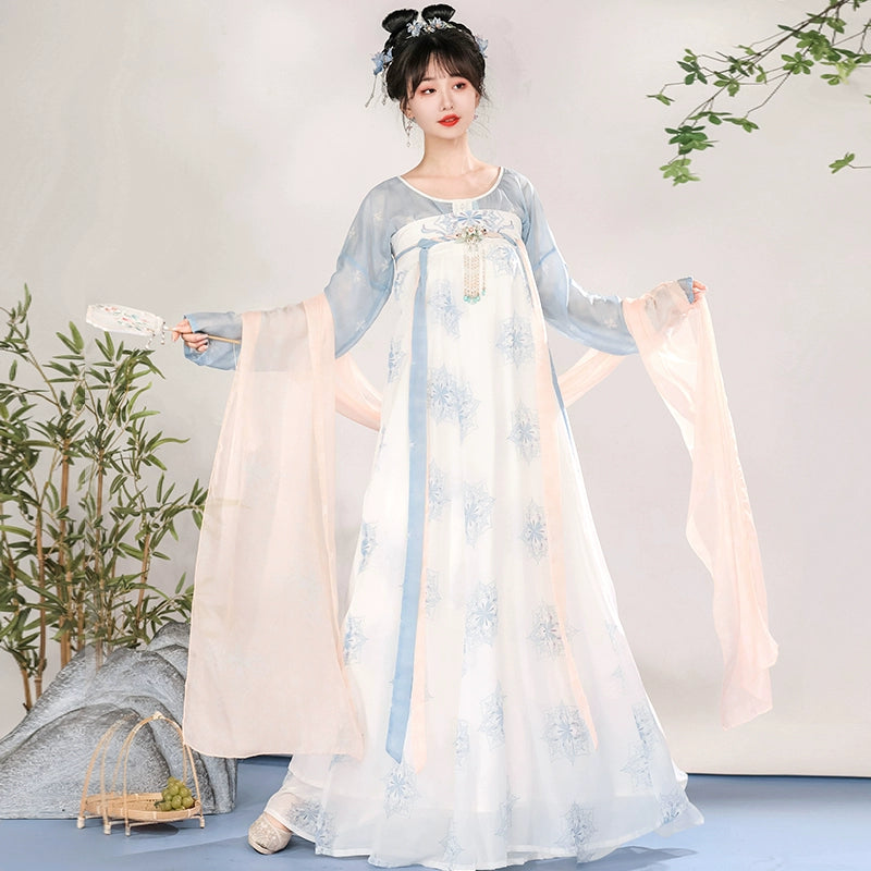 LOOKBOOK SERIES Tang Dynasty Blue Purple Hanfu