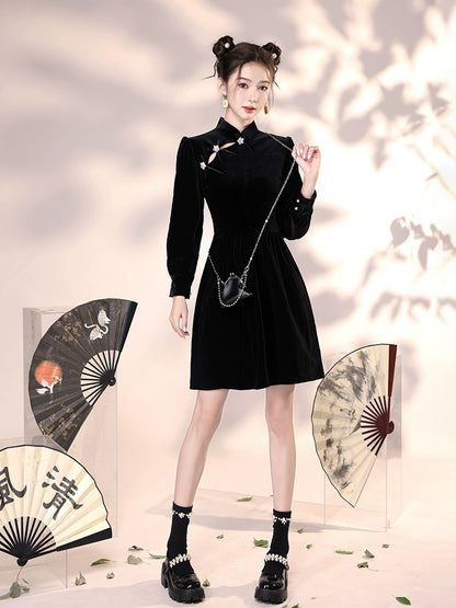 New Chinese Style Cheongsam Qipao Girlish Dressy Casual 12