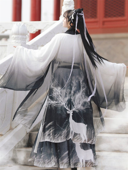 Hanfu Women's Summer Autumn Chinese style Fairy Song Dynasty