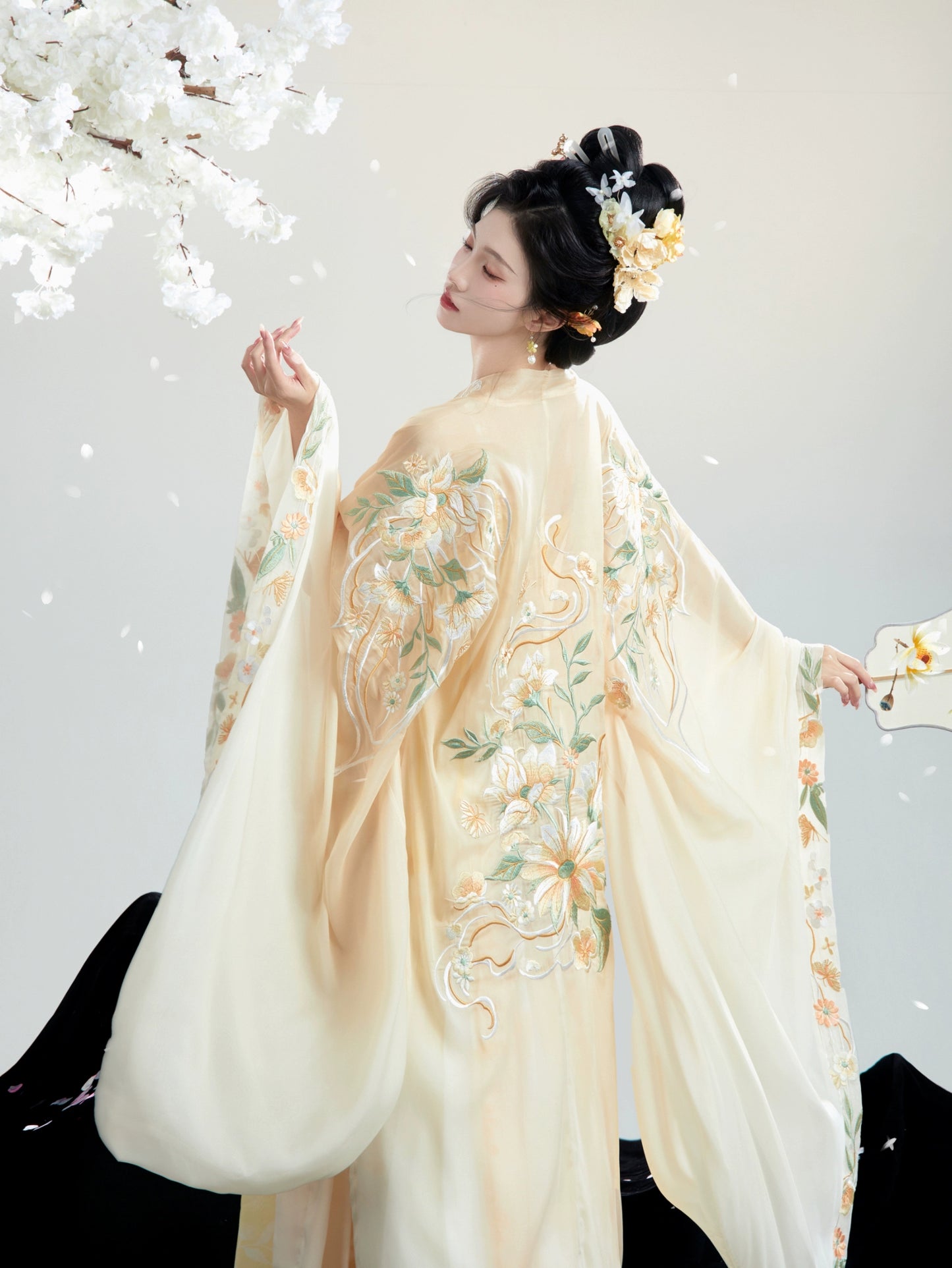 Hanfu Tang Dynasty Heavy embroidery Fairy-like long sleeve shirt