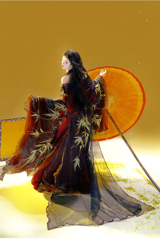 Hualure Series Hanfu Gilded Thread Color-Mixed Version