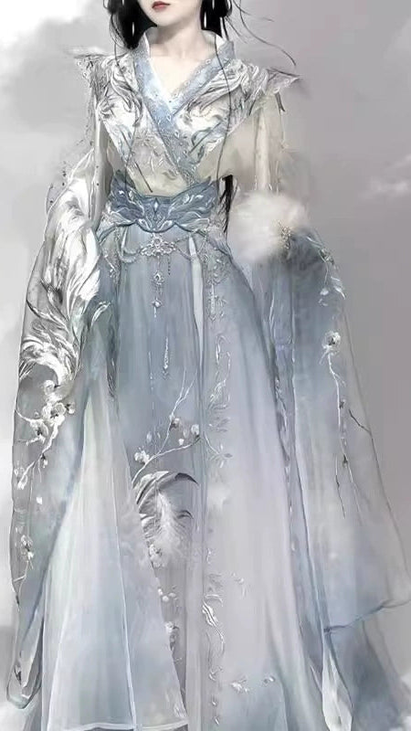 Ethereal Dreamscape Series Supreme Hanfu-Lunarcrane Moonheron