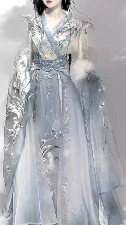 Ethereal Dreamscape Series Supreme Hanfu-Lunarcrane Moonheron