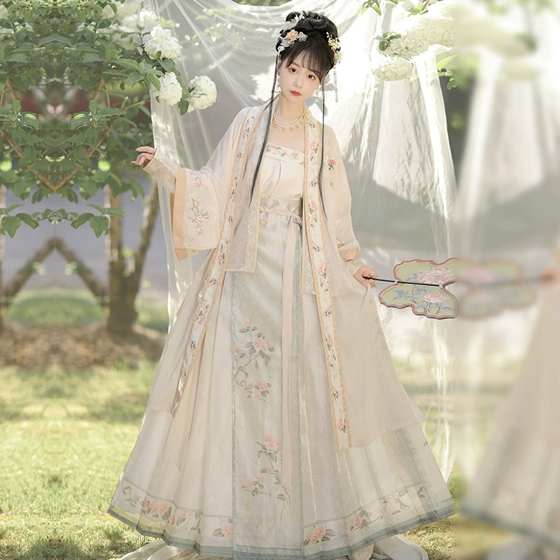 LOOKBOOK SERIES Song Dynasty Green Yellow Hanfu