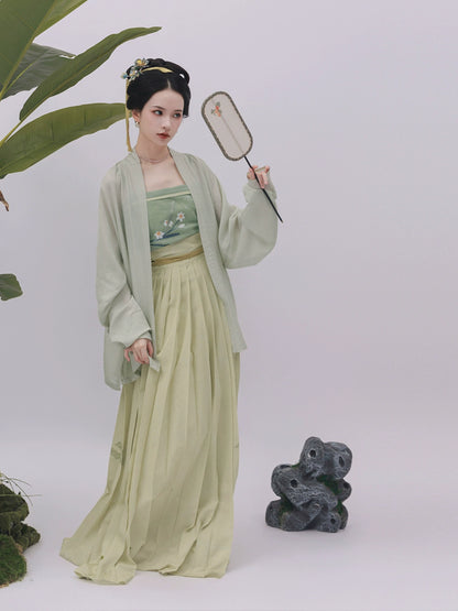 Shangyao Retreat Series Tencel Green Song Hanfu