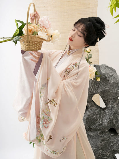 LOOKBOOK SERIES Ming Hairpin Flowers Hanfu Set